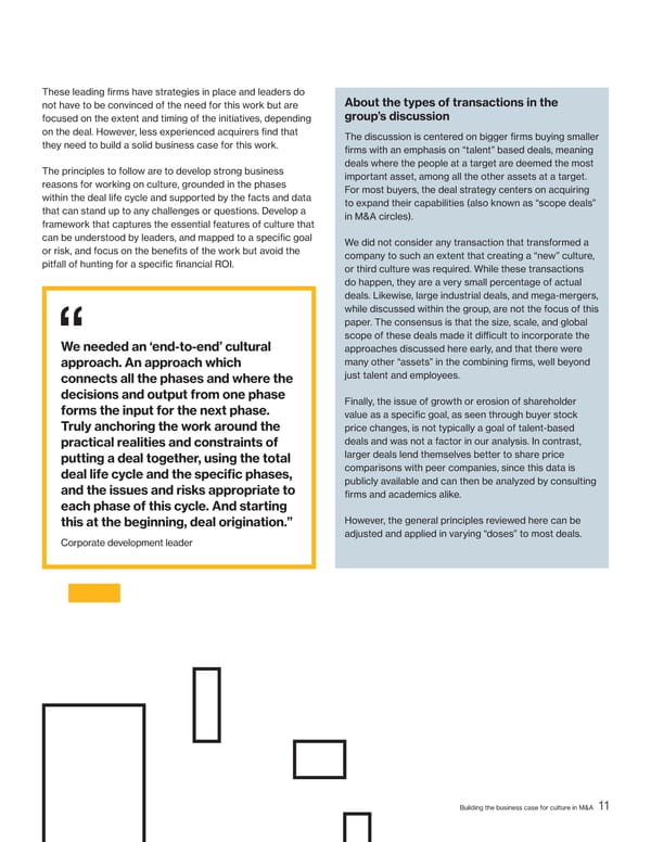 Building the Business Case for Culture in M&A - Page 12