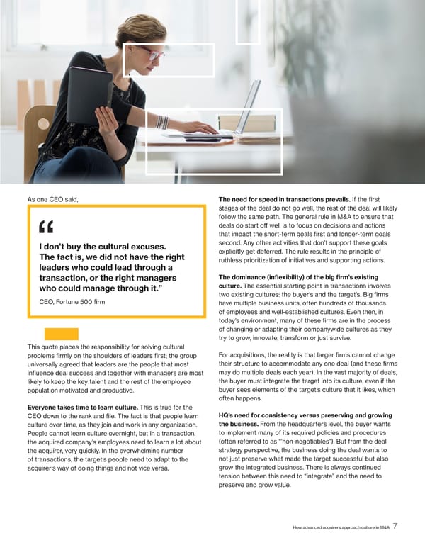 How Advanced Acquirers Approach Culture in M&A - Page 8