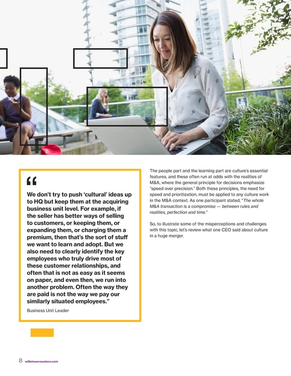 How Advanced Acquirers Approach Culture in M&A - Page 9