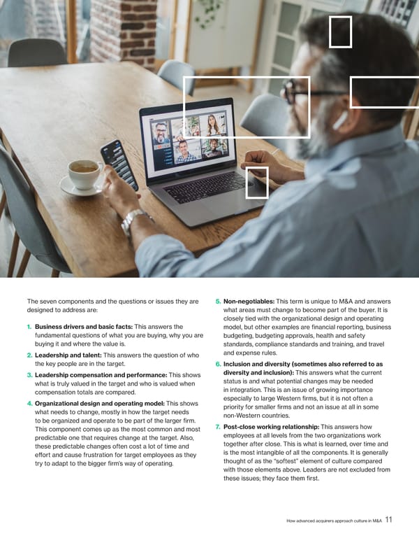 How Advanced Acquirers Approach Culture in M&A - Page 12